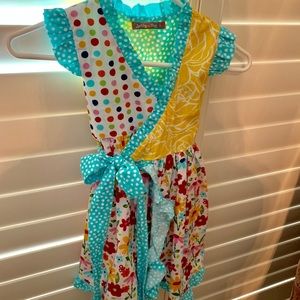 Jelly the Pug Floral Wrap Dress